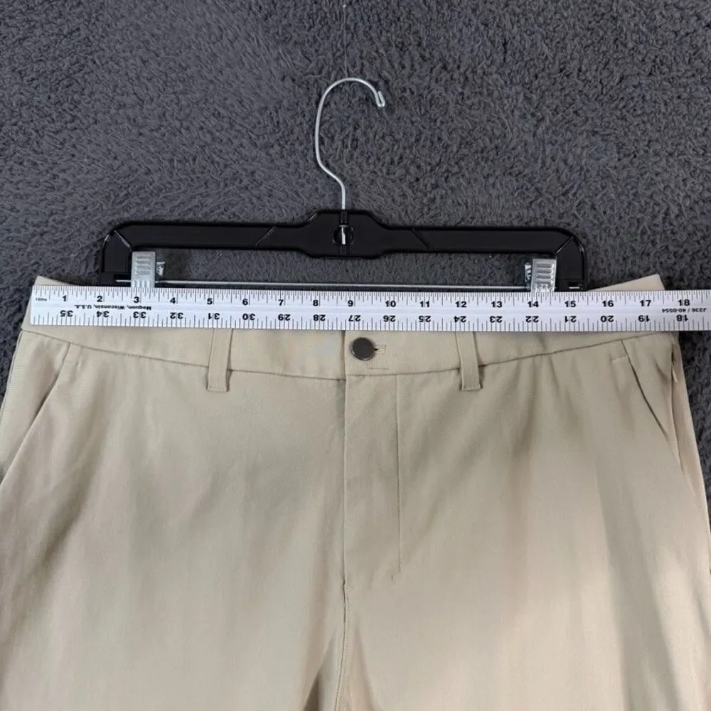 Lululemon ABC Pants Mens 36x26 Beige Slim Fit Warpstreme Athleisure